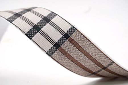 Taupe, Creme und Anthrazit Karobband_AI